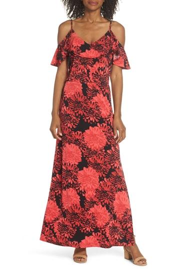 Women's Leota Didi Cold Shoulder Maxi Dress - Red
