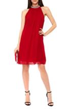 Women's Wallis Embellished Neck Shift Dress Us / 8 Uk - Red