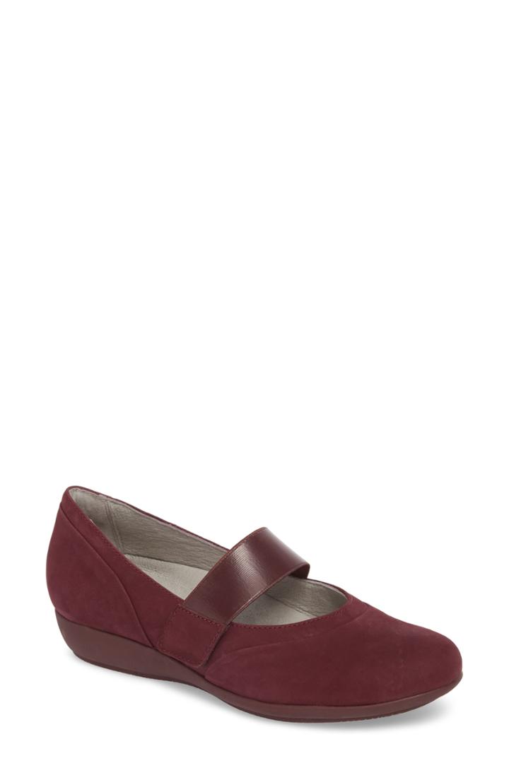 Women's Dansko Kendra Mary Jane Wedge .5-7us / 37eu M - Red