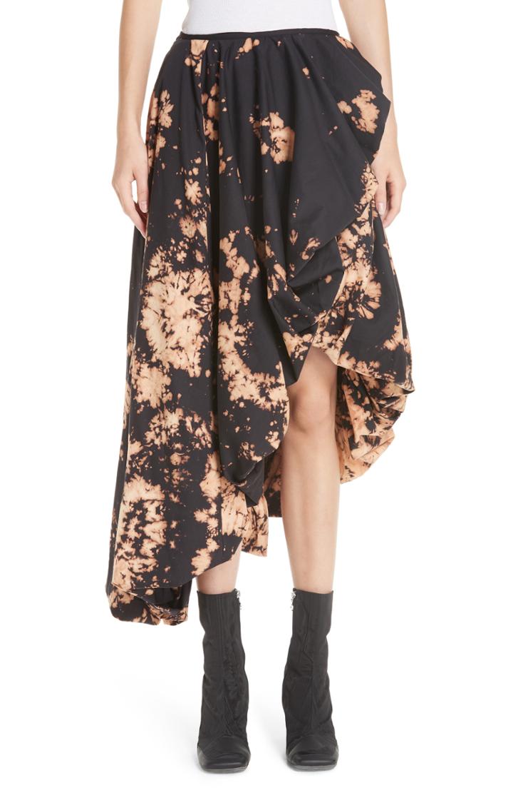 Women's Marques'almeida Bleached Puff Wrap Skirt Us / 10 Uk - Black