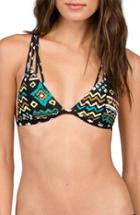 Women's Volcom Instinct Print Triangle Bikini Top