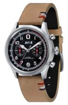 Men's Avi-8 Flyboy Lafayette Chronograph Leather Strap Watch, 43mm