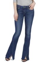 Women's Paige Lou Lou Twisted Seam Flare Jeans - Blue