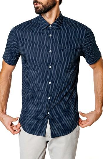 Men's Good Man Brand Hex Dot Sport Shirt - Blue