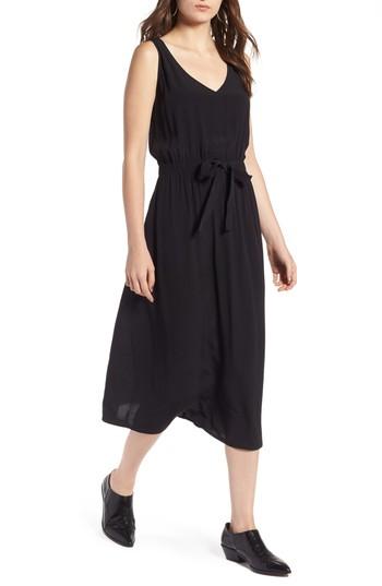 Women's Treasure & Bond Blouson Tank Midi Dress, Size - Black
