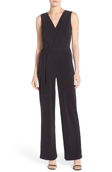 Women's Leota Faux Wrap Crepe Jumpsuit
