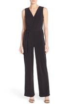 Women's Leota Faux Wrap Crepe Jumpsuit