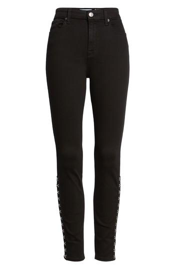 Women's 7 For All Mankind Hook Hem High Waist Ankle Skinny Jeans
