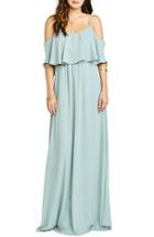 Women's Show Me Your Mumu Caitlin Cold Shoulder Chiffon Gown - Grey