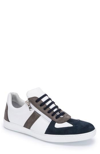 Men's Bugatchi Calabria Sneaker M - White