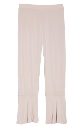Women's Bb Dakota Aden Ruffle Hem Lounge Pants - Pink