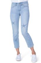 Women's Nydj Sheri Lasercut Starfish Ankle Jeans - Blue