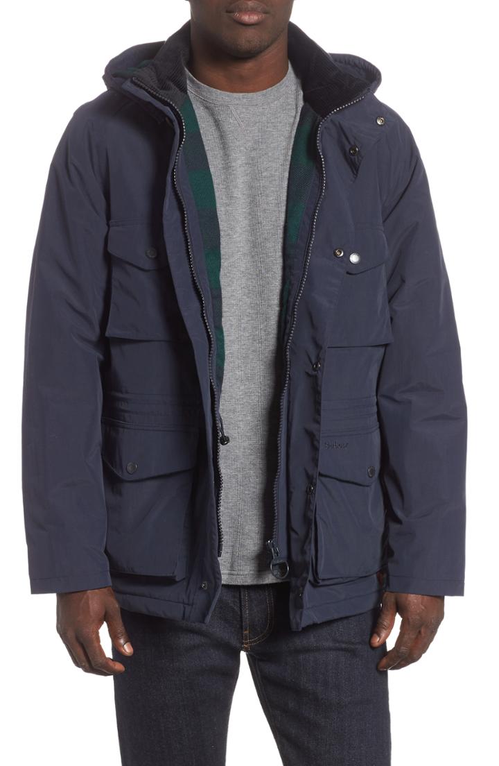 Men's Barbour Tiree Waterproof Jacket - Blue