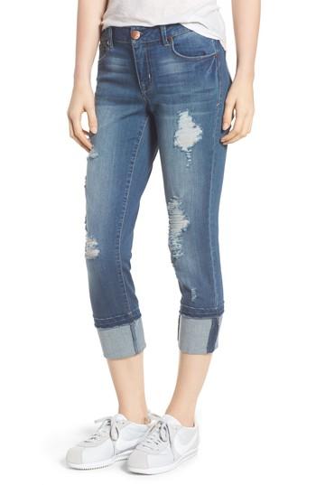 Women's 1822 Denim Decon Cuffed Skinny Jeans - Blue