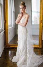 Brides & Hairpins Katerina Embroidered Veil, Size - Ivory
