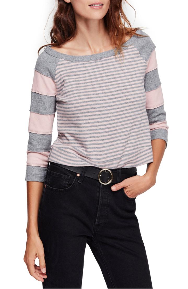 Women's Free People First Mate Tee - Grey