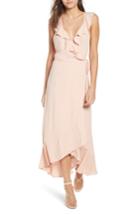 Women's Leith Floral Print Wrap Dress, Size - Pink