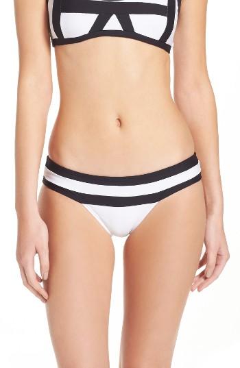 Women's Pilyq Colorblock Bikini Bottoms - White