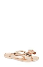 Women's Ted Baker London Glamari Synt Flip Flop M - Metallic