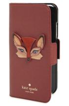 Kate Spade New York Fox Applique Iphone X Folio Case - Black