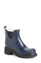 Women's Ilse Jacobsen Hornbaek 'rub 47' Short Waterproof Rain Boot Eu - Blue