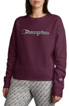 Women's Champion Chenille Logo Rib Panel Sweatshirt