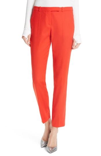 Women's Hugo Harile Ponte Ankle Trousers - Red