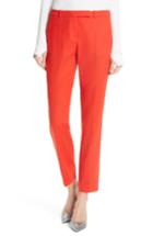 Women's Hugo Harile Ponte Ankle Trousers - Red