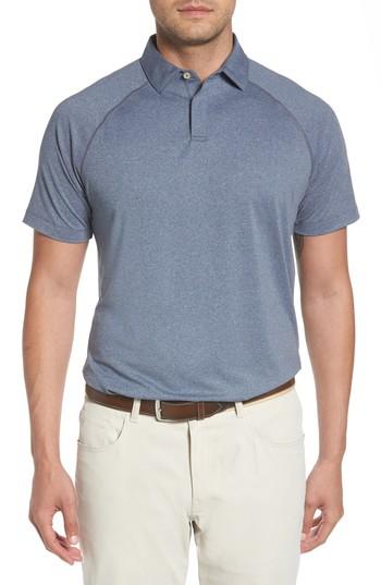 Men's Peter Millar Crown Sport Amsterdam Technical Polo - Blue
