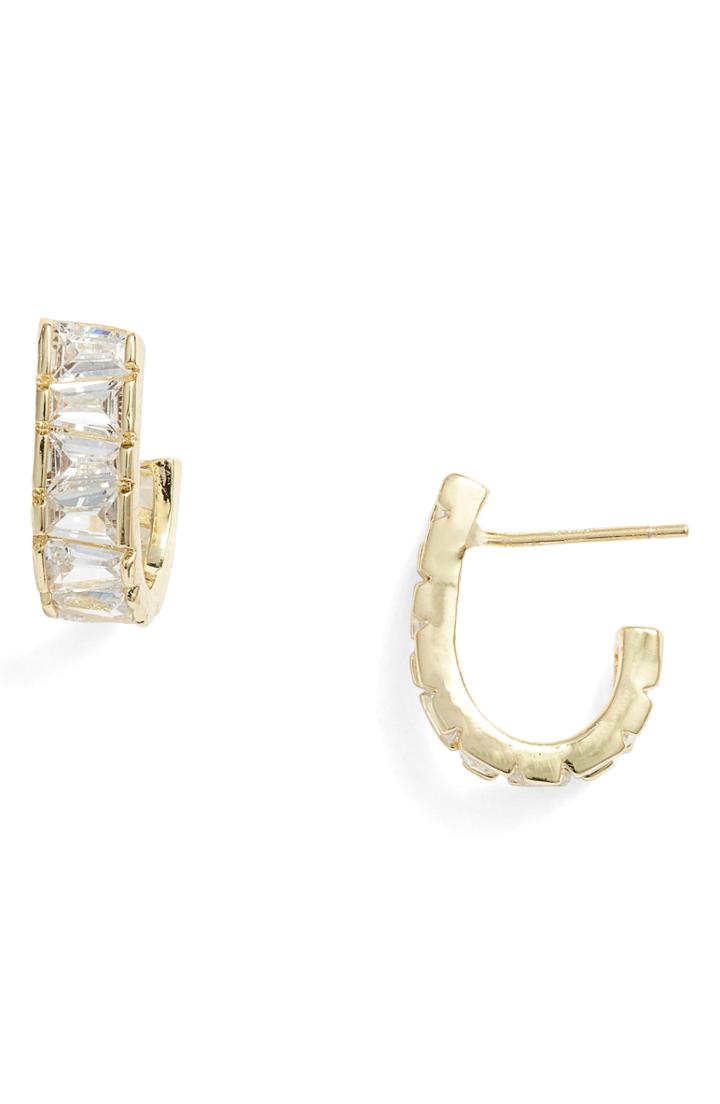 Women's Melinda Maria Grace Huggie Hoop Earrings