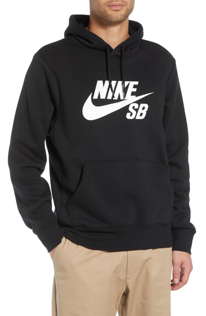 Men's Nike Sb Icon Essential Hoodie, Size - Black