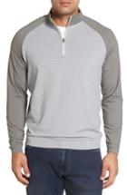 Men's Peter Millar Perth Quarter Zip Stretch Pullover - Grey