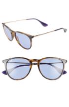 Women's Ray-ban Erika Classic 54mm Sunglasses - Tortoise/ Blue Solid