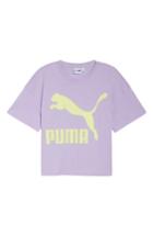 Women's Puma Classics Logo Tee - Purple