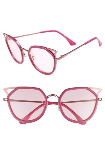 Women's Circus By Sam Edelman Satellite 60mm Cat Eye Sunglasses - Pink