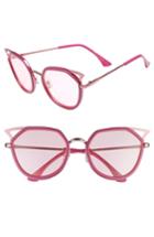 Women's Circus By Sam Edelman Satellite 60mm Cat Eye Sunglasses - Pink