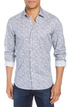 Men's Culturata Trim Fit Dire Wolf Sport Shirt - Blue