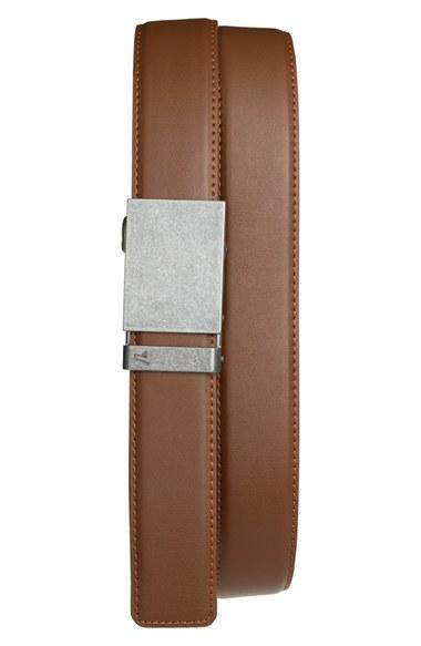 Men's Mission Belt 'iron' Leather Belt - Iron/ Mocha