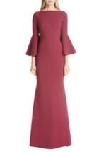 Women's Chiara Boni La Petite Robe Iva Bell Sleeve Gown Us / 38 It - Red