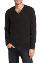 Men's John Varvatos Star Usa Long Sleeve V-neck Sweater, Size - Black