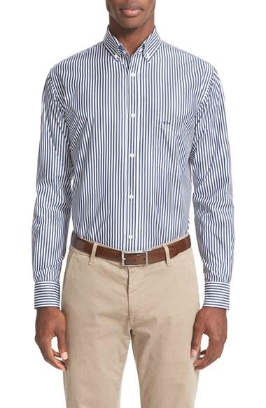 Men's Paul & Shark Fit Bengal Stripe Sport Shirt
