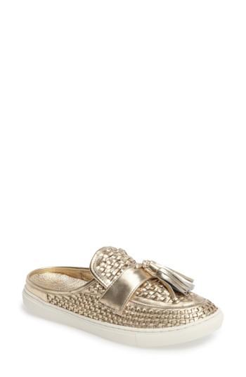 Women's Jslides Carissa Tassel Loafer Mule .5 M - Metallic