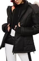 Women's Topshop Sno Amazon Puffer Jacket Us (fits Like 0) - Black