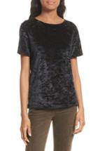 Women's Vince Easy Velvet Tee - Black