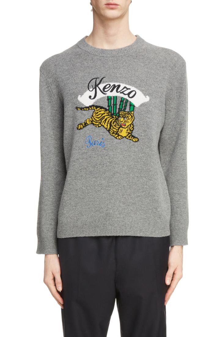 Men's Kenzo Jumping Tiger Wool Sweater