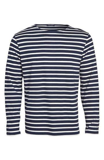 Saint James 'minquiers 10' Striped T-shirt Marine/