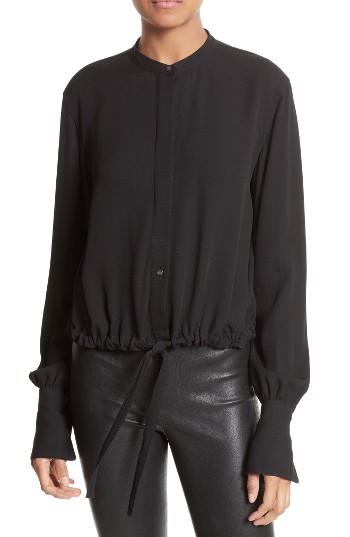 Women's Helmut Lang Drawstring Hem Shirt