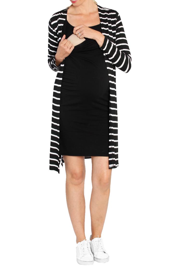 Women's Fuzzi Ruched Tulle Cold Shoulder Dress - Black