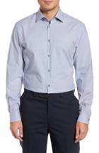 Men's John Varvatos Star Usa Fit Stretch Microcheck Dress Shirt