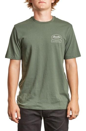 Men's Brixton Dale Ii Premium T-shirt, Size - Green